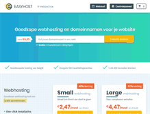 Tablet Screenshot of easyhost.be